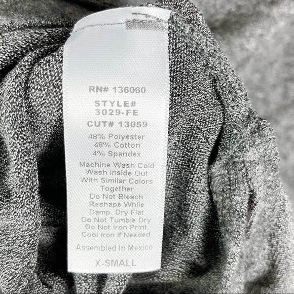 PST NWT Heathered Brush Knit Vent Gray Pullover XS - Picture 6 of 7